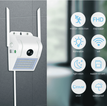 1080P WiFi IP Camera Wall Lamp