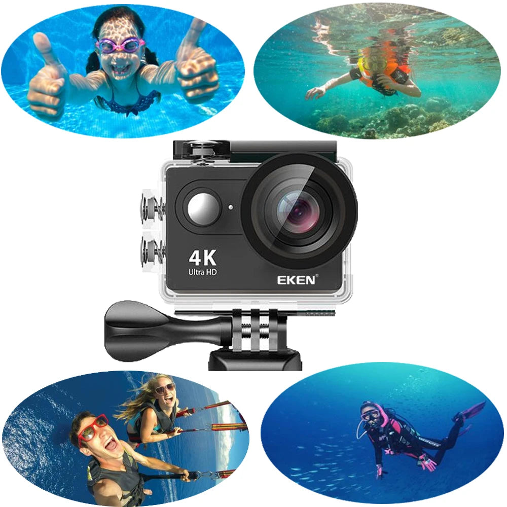 Original EKEN Action Camera H9 Ultra HD 4K Wi-Fi Remote Control Sports Video - Black