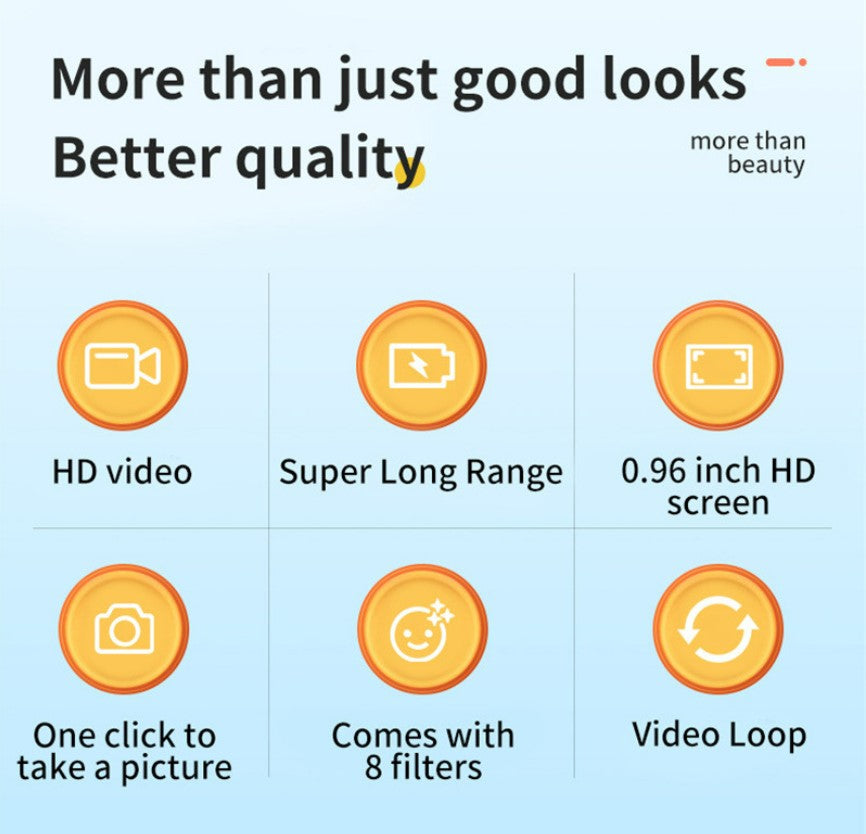 Mini Camera Video Recorder DVR1080P HD Sports Camera