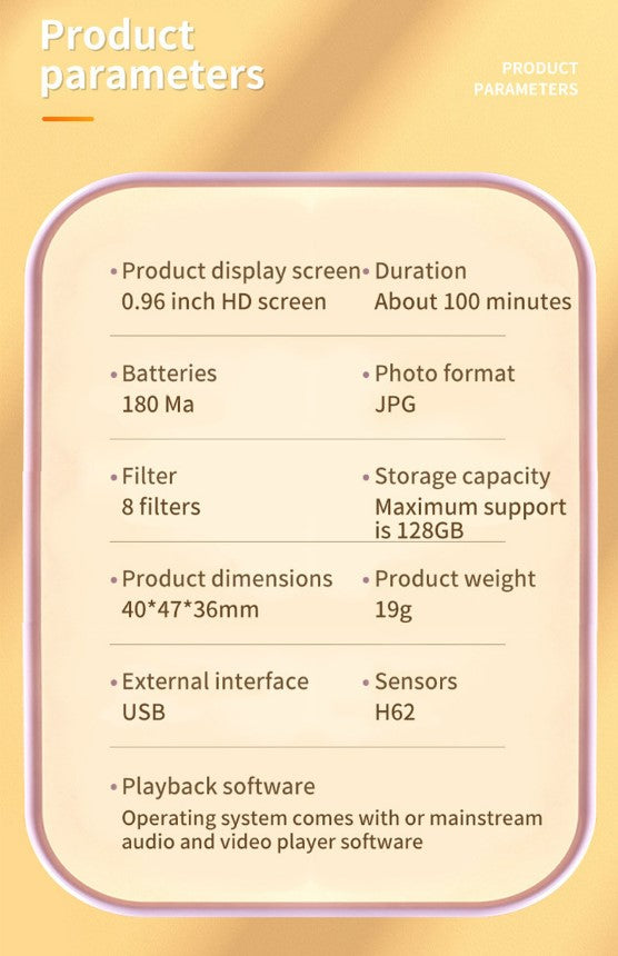 Mini Camera Video Recorder DVR1080P HD Sports Camera